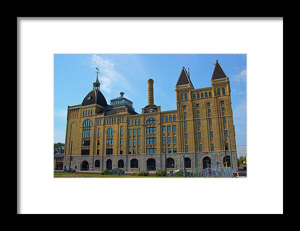 In Focus Framed Print featuring the photograph Grain Belt Brewery by Nancy Dunivin