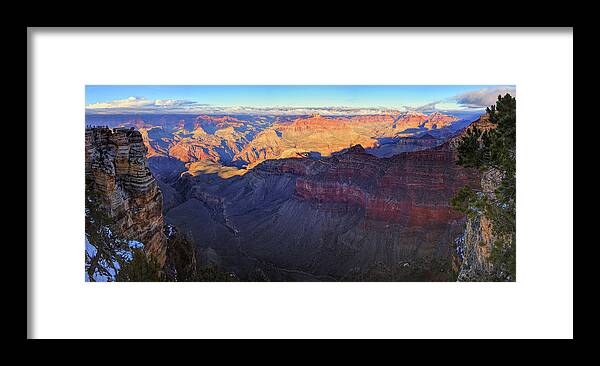 Grand Canyon Framed Print featuring the photograph Grand Canyon Panorama by Chance Kafka