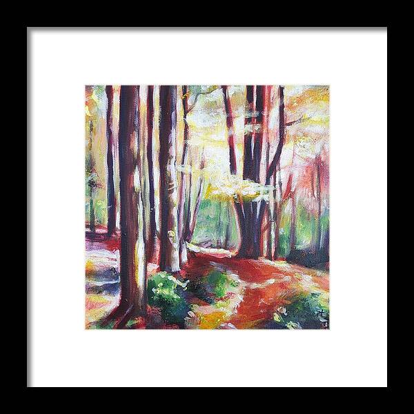 Grand River Trail Framed Print featuring the painting Grand River Trail - 020 of Celebrate Canada 150 by Sheila Diemert