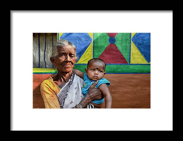 Lady Framed Print featuring the photograph Grandmother by Shaibal Nandi