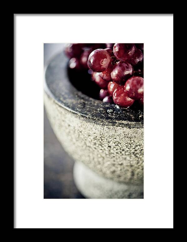 Purple Framed Print featuring the photograph Grape by Mmeemil