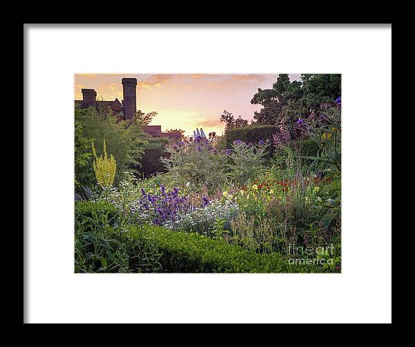 Great Dixter Framed Print featuring the photograph Great Dixter Perennial Border by Perry Rodriguez