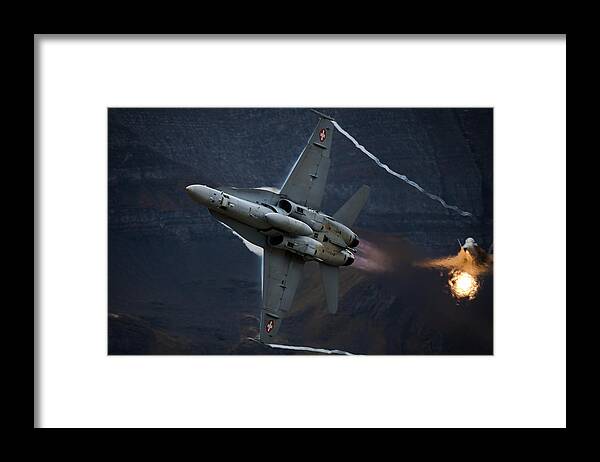 Aircraft Framed Print featuring the photograph Great Escape by Piotr Wrobel