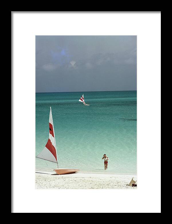 People Framed Print featuring the photograph Great Harbour Cay by Slim Aarons