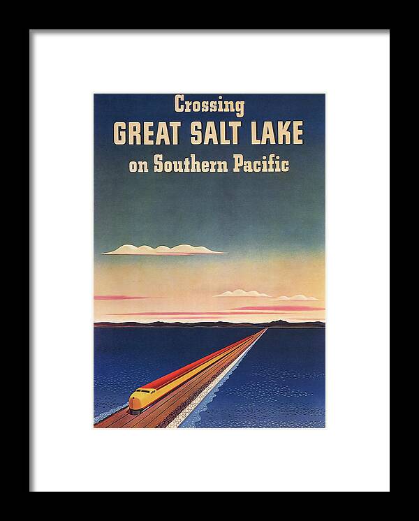 Greatsaltlake
Great Salt Lake Framed Print featuring the Great Salt Lake by Vintage Apple Collection