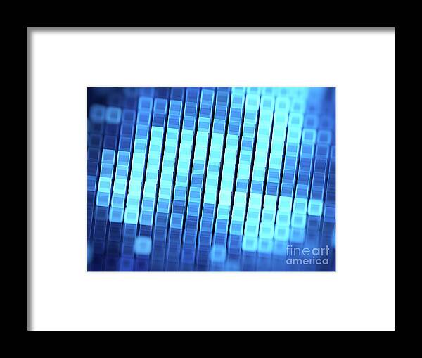 Network Framed Print featuring the photograph Grid Computing by Sakkmesterke/science Photo Library