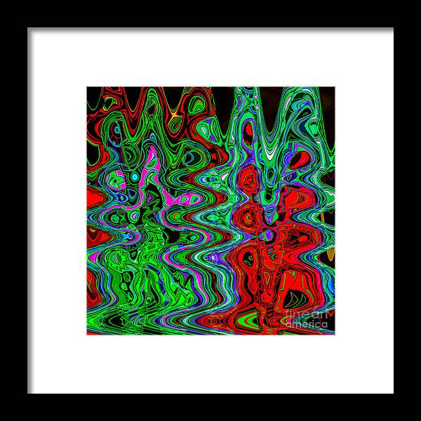 Digital Art Framed Print featuring the photograph Groovy Trees by Sandy Moulder