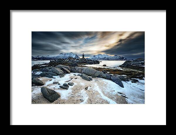 Landscape Framed Print featuring the photograph Guardian Of The North by Adam Pachula