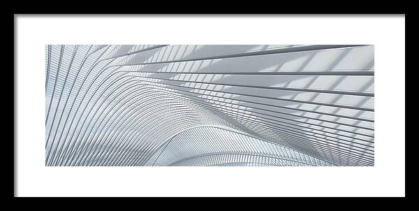 Architecture Framed Print featuring the photograph Guillemins by Joachim Bruederl