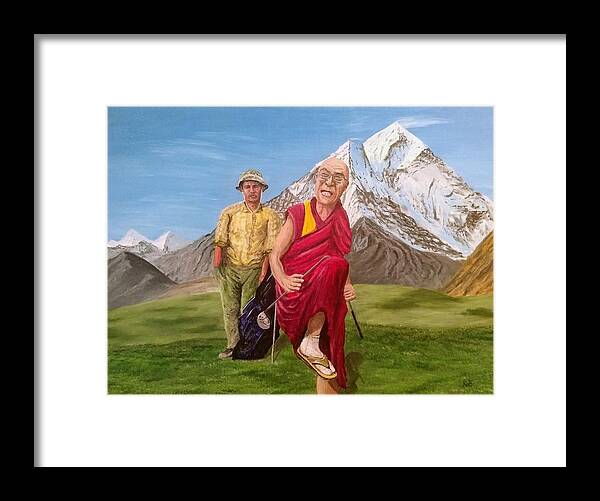 Fun Framed Print featuring the painting Gunga Galunga by Kevin Daly