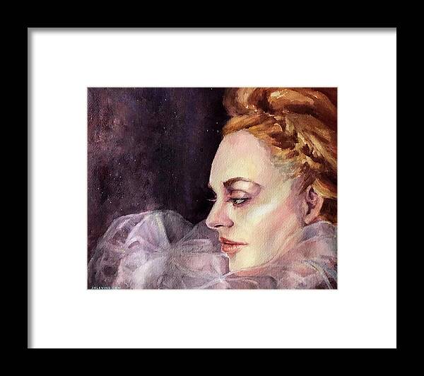 Princess Framed Print featuring the painting Gwehwyfar by Judith Levins