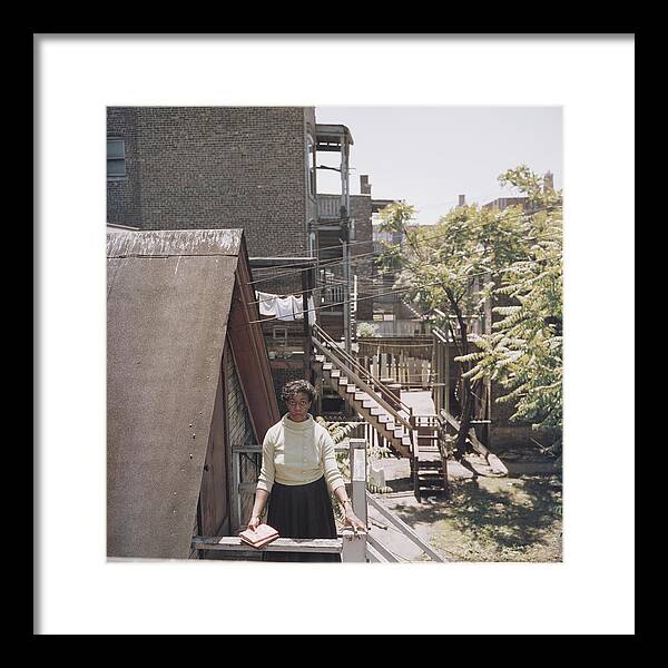 People Framed Print featuring the photograph Gwendolyn Brooks, Chicago Poet by Slim Aarons