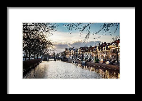 Holland Framed Print featuring the photograph Haarlem Sunset by Framing Places