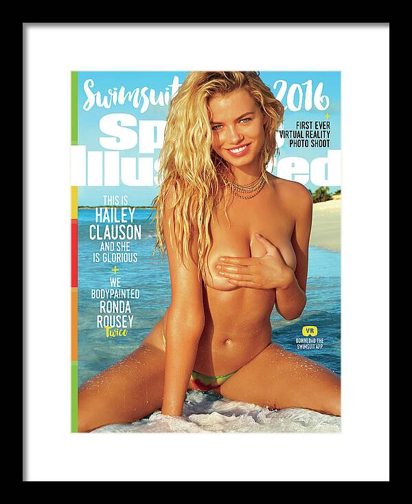 Three Quarter Length Framed Print featuring the photograph Hailey Clauson Swimsuit 2016 Sports Illustrated Cover by Sports Illustrated