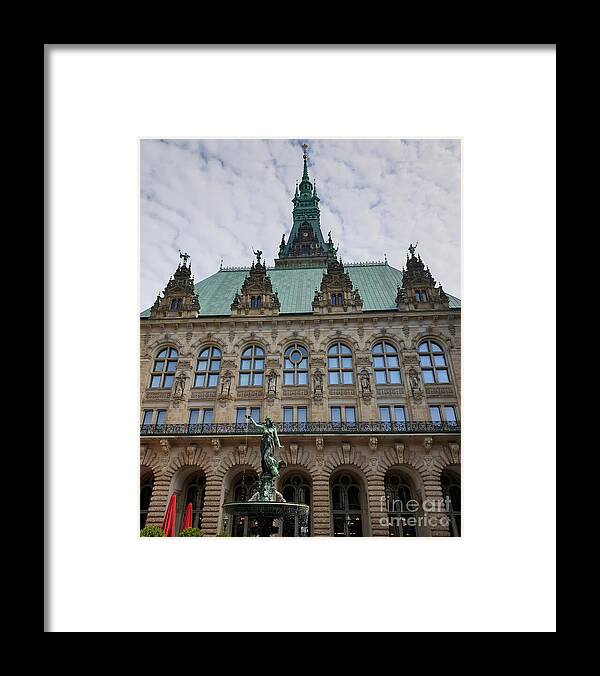 Hamburg Framed Print featuring the photograph Hamburg City Hall - Courtyard View by Yvonne Johnstone