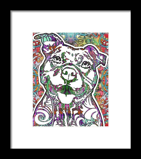 Happy Pit Framed Print featuring the mixed media Happy Pit by Dean Russo