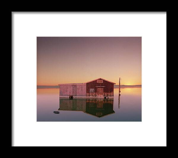 Drowning Framed Print featuring the photograph Hardware Store Sinking Into The Salton by Ed Freeman