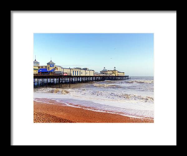 Hastings Framed Print featuring the photograph Hastings Pier Before the Fire by Terri Waters