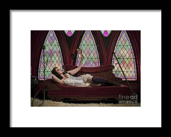 Haunted By History Framed Print featuring the photograph Haunted by History - Susan Slaughter - Victorian Rose Ventura CA by Sad Hill - Bizarre Los Angeles Archive