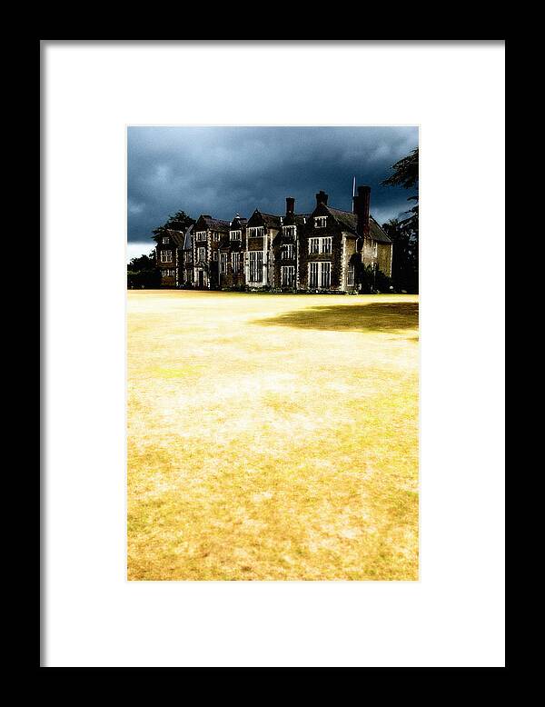 Hiding Framed Print featuring the photograph Haunted House by Rmax
