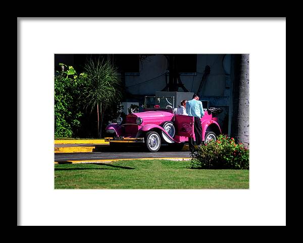 Havana Cuba Framed Print featuring the photograph Havana Taxi by Tom Singleton