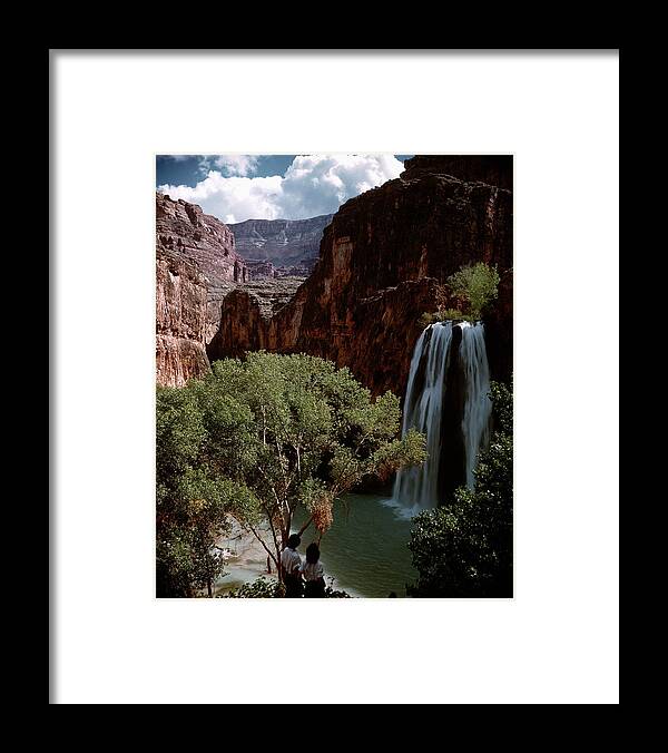Editors' Picks Framed Print featuring the photograph Havasu Falls by Frank Scherschel