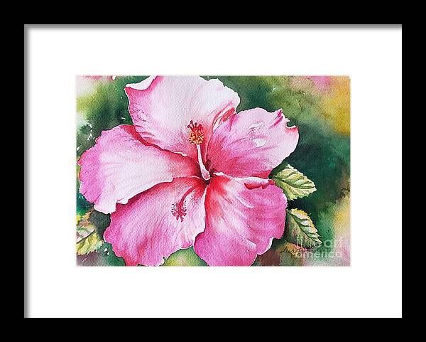  Tropical Framed Print featuring the painting Sweet at Heart by Lisa Debaets