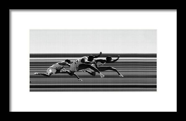 Hurdling - Track Event Framed Print featuring the photograph Olympic Trials by George Silk