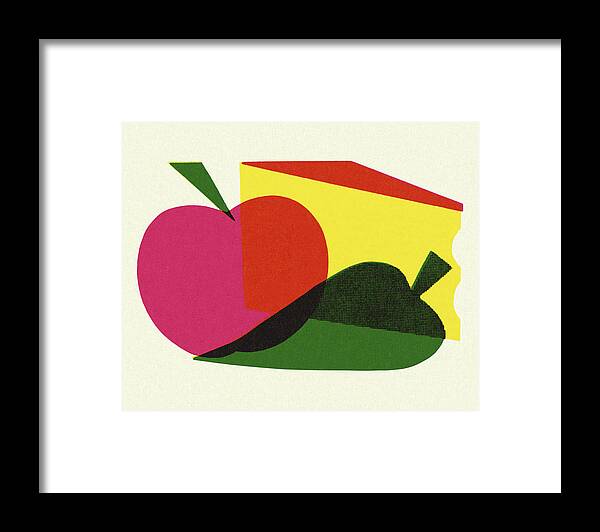 Apple Framed Print featuring the drawing Healthy Food by CSA Images