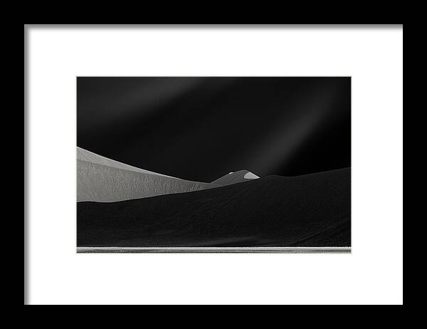 Sossusvlei Framed Print featuring the photograph Hear And See by Mathilde Guillemot