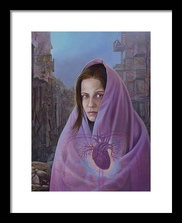 Syria Framed Print featuring the painting Heartbeats by Miguel Tio