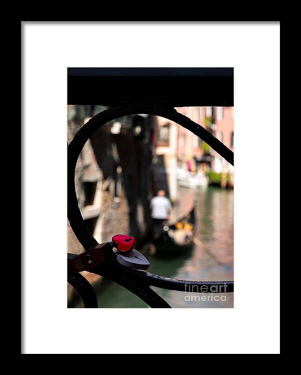 Venice Framed Print featuring the photograph Hearts in Venice by The P