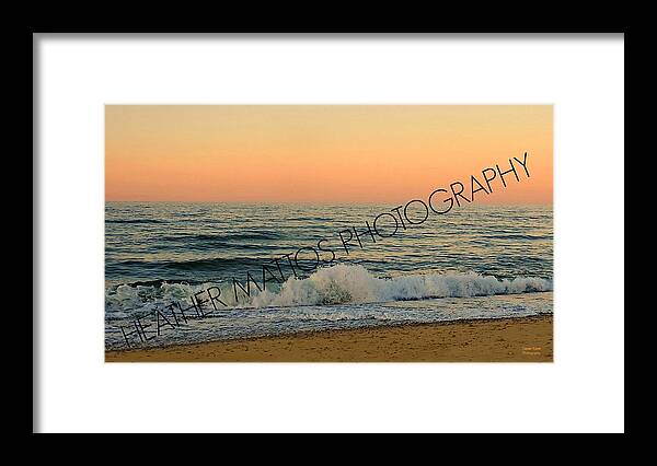 Cape Cod Framed Print featuring the photograph Heavenly Waves by Heather M Photography