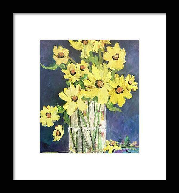 Sunshine Framed Print featuring the painting Hello Sunshine by Sherry Harradence