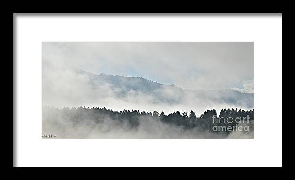 Clouds Framed Print featuring the photograph Here There Be Dragons by Dorrene BrownButterfield