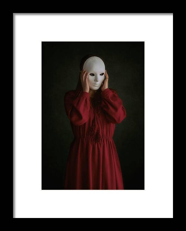 Mask Framed Print featuring the photograph Hidden Personality by Nicolae Stefanel Rusu