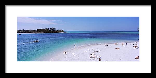 Photography Framed Print featuring the photograph High Angle View Of A Beach, Coquina by Panoramic Images