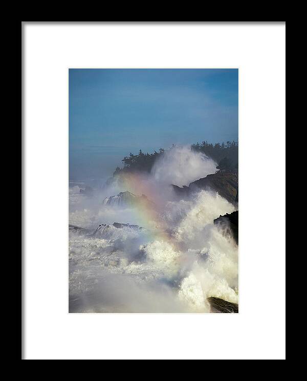 Bluffs Framed Print featuring the photograph High Surf Warnings by Robert Potts