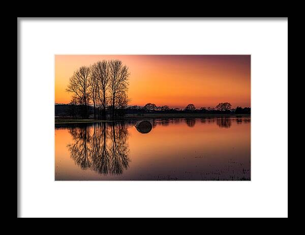 Sunset Framed Print featuring the photograph Highwater by Jrgen Mu