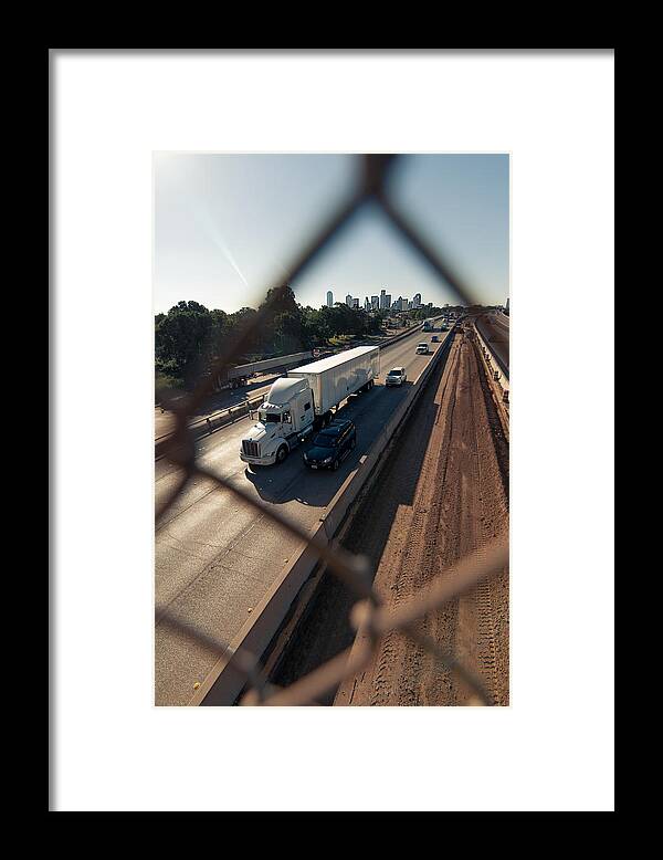 Highway Framed Print featuring the photograph Highway Capture by Peter Hull