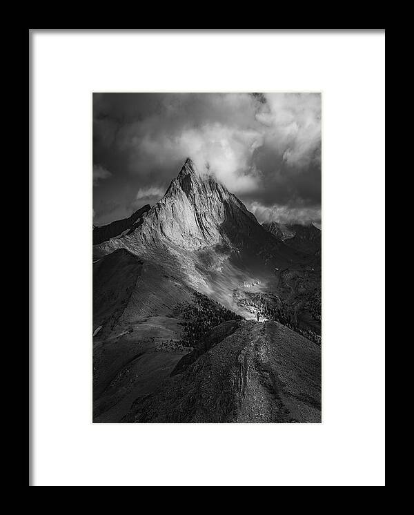 Banff Framed Print featuring the photograph Hiker On Birdwood by Yongnan Li