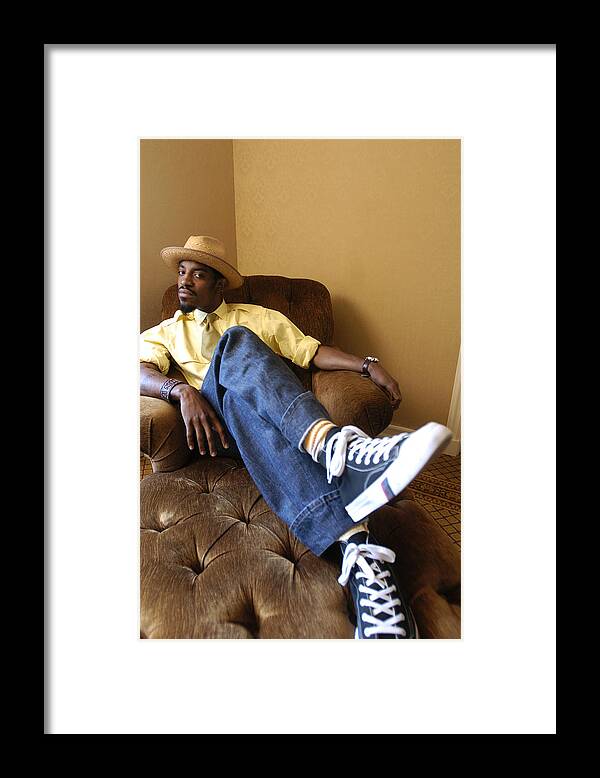 Atlanta Framed Print featuring the photograph Hip-hop Star Andre Benjamin, Also Known by New York Daily News Archive