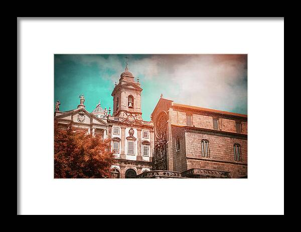 Porto Framed Print featuring the photograph Historic Churches of Porto Portugal by Carol Japp