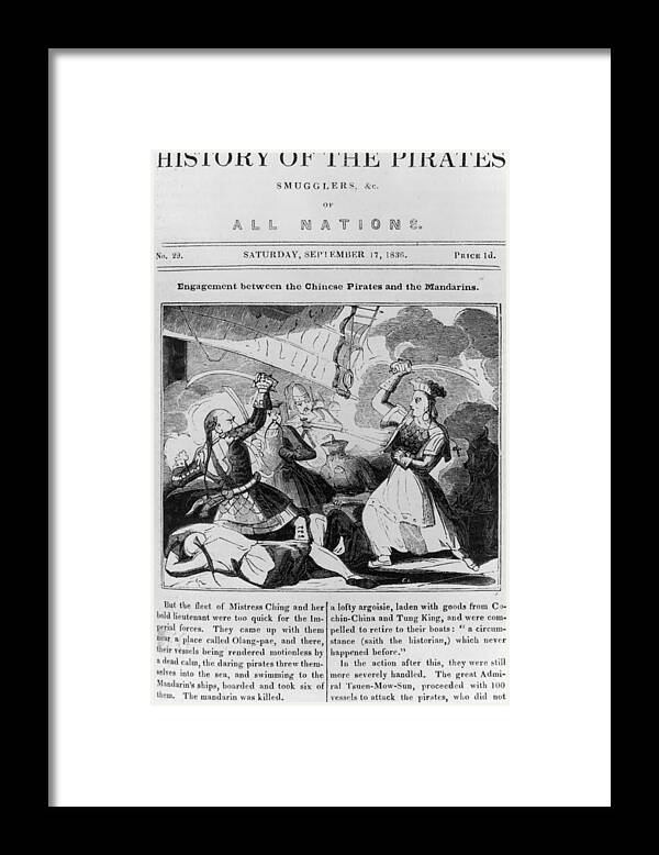 1850-1859 Framed Print featuring the photograph History Of Pirates by Fotosearch