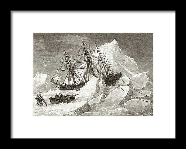 1850-1859 Framed Print featuring the photograph H.m.s. Intrepid by Hulton Archive