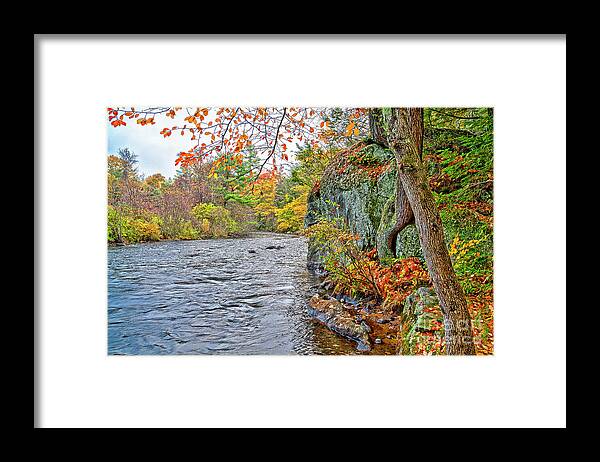 Farmington River Framed Print featuring the photograph Hogback Dam Pool by Tom Cameron