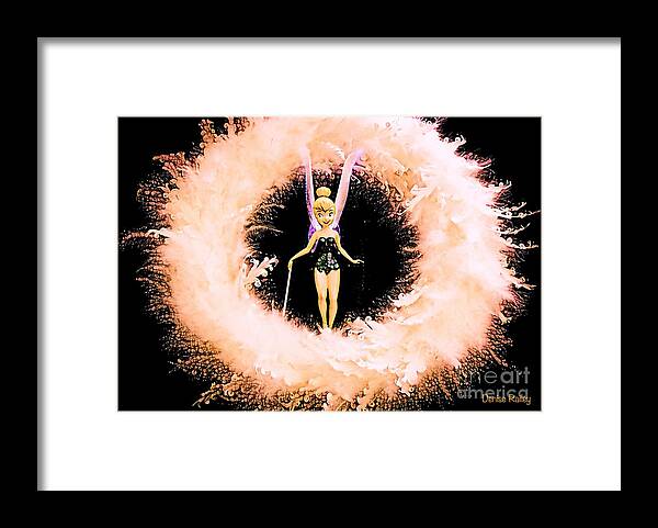 Tinkerbell Framed Print featuring the digital art Holiday Magic by Denise Railey