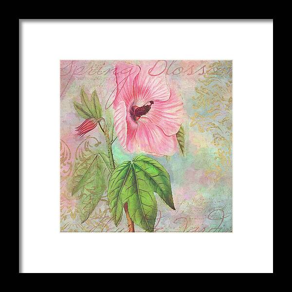 Hollyhock Framed Print featuring the photograph Hollyhock by Cora Niele