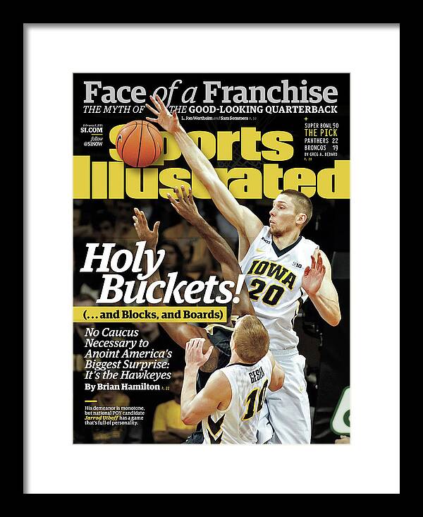 Magazine Cover Framed Print featuring the photograph Holy Buckets ...and Blocks, And Boards. No Caucus Necessary Sports Illustrated Cover by Sports Illustrated
