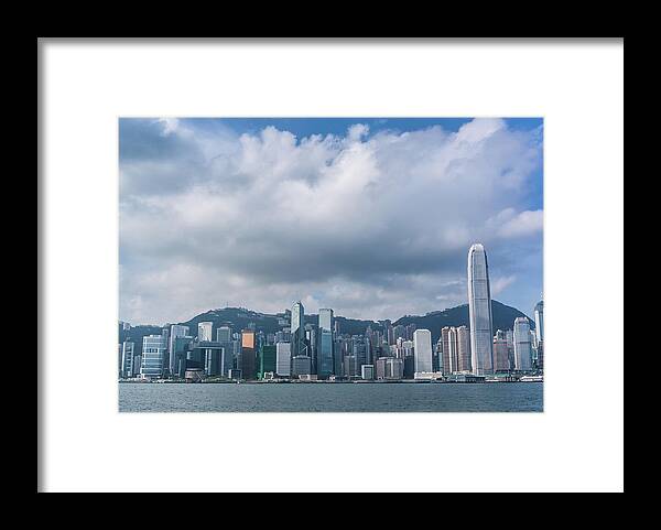 Financial District Framed Print featuring the photograph Hong Kong Island by Wilfred Y Wong